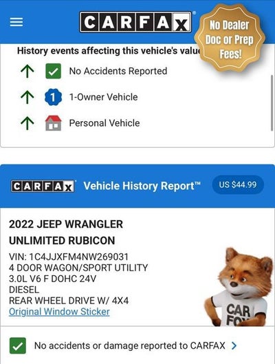 2022 Jeep Wrangler Unlimited Rubicon 4x4