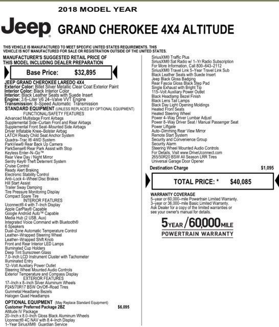 2018 Jeep Grand Cherokee Altitude 4x4