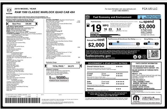 2019 RAM 1500 Classic Warlock