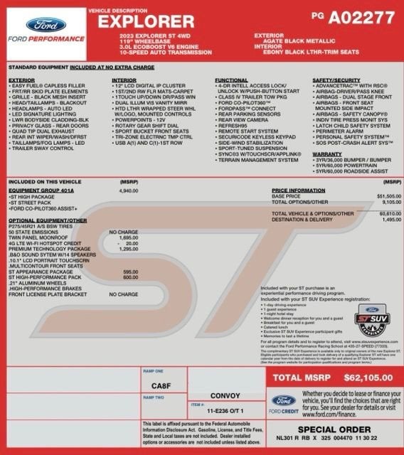 2023 Ford Explorer ST