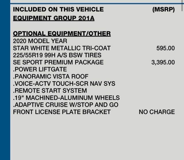 2020 Ford Escape SE Sport Hybrid