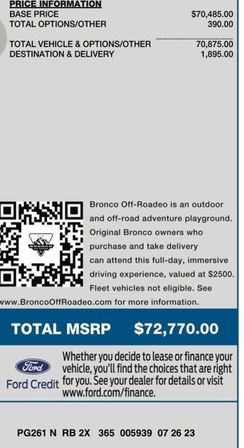 2023 Ford Bronco Heritage Limited Edition