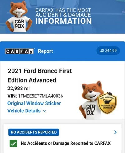 2021 Ford Bronco First Edition