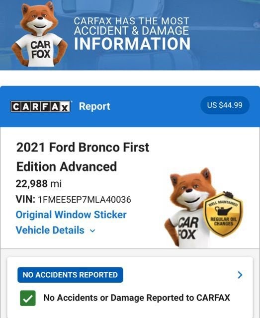 2021 Ford Bronco First Edition