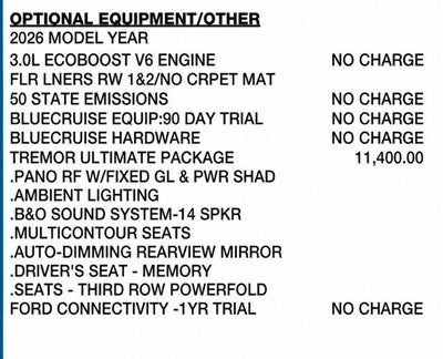 2026 Ford Explorer Tremor