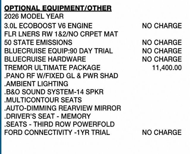 2026 Ford Explorer Tremor