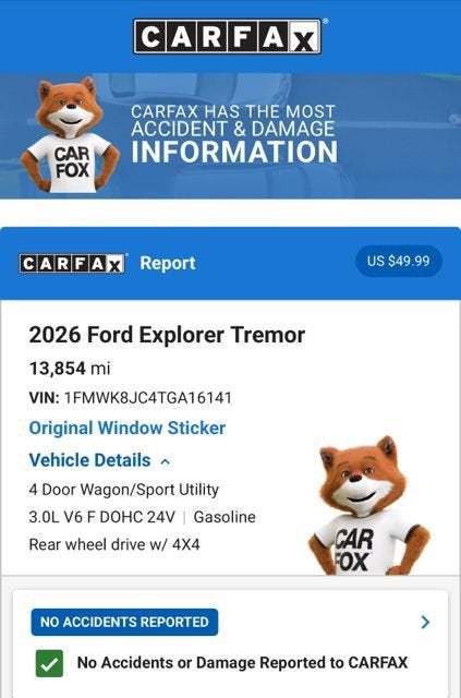 2026 Ford Explorer Tremor