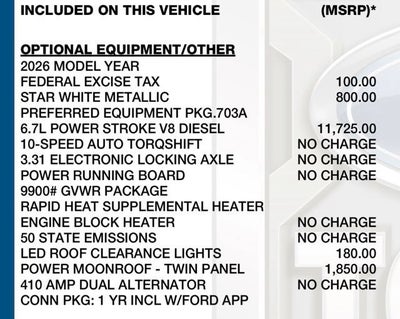 2026 Ford Super Duty F-250 SRW XL