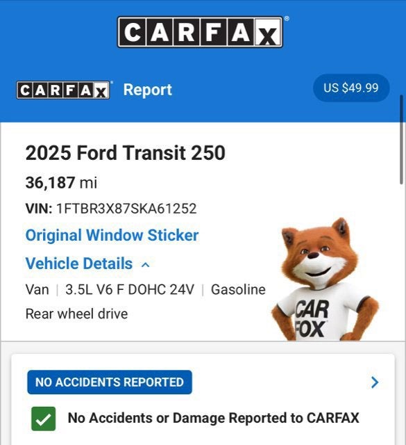 2025 Ford Transit Cargo Van NA