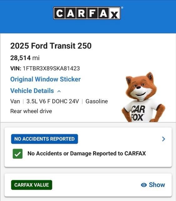 2025 Ford Transit Cargo Van NA