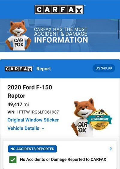 2020 Ford F-150 Raptor