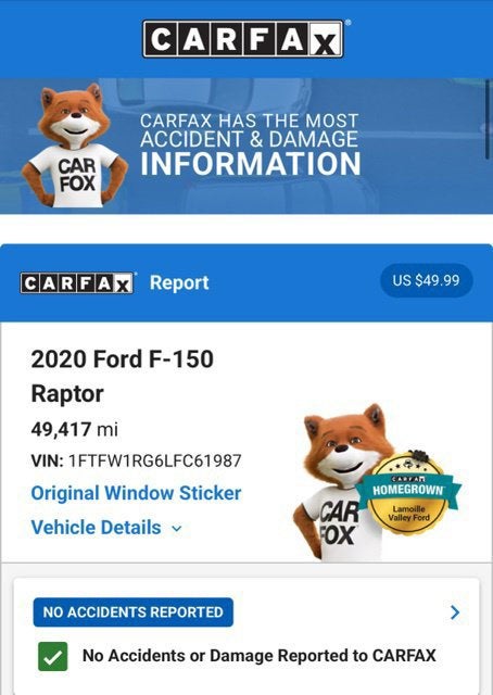 2020 Ford F-150 Raptor