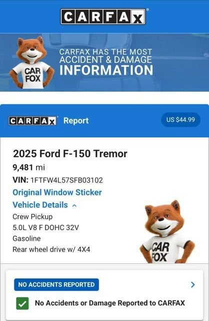 2025 Ford F-150 Tremor