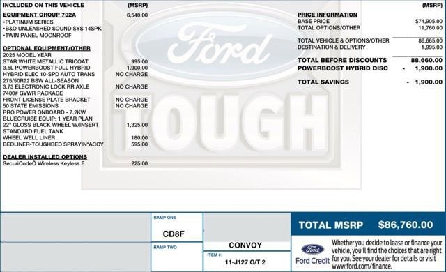 2025 Ford F-150 Platinum