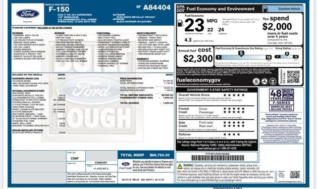 2025 Ford F-150 Platinum
