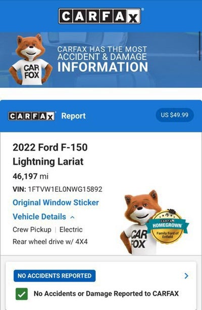2022 Ford F-150 Lightning LARIAT
