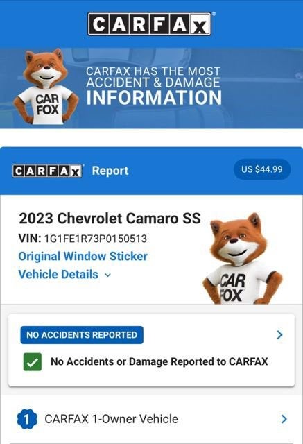 2023 Chevrolet Camaro 1SS