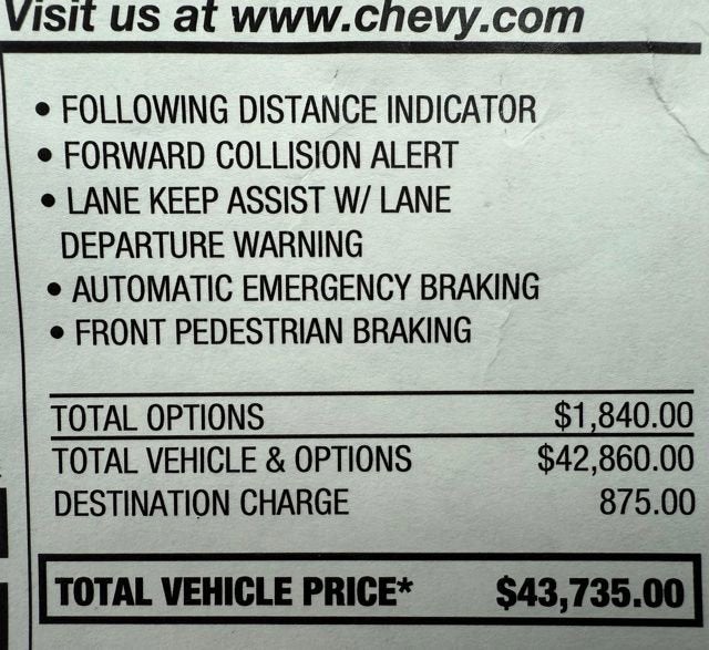 2020 Chevrolet Bolt EV Premier