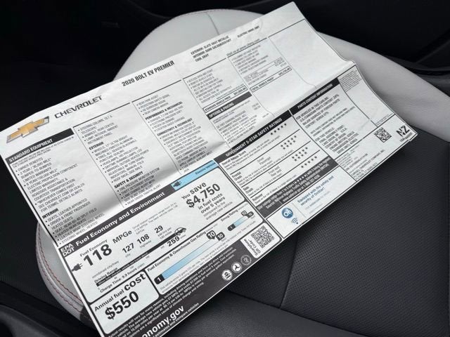 2020 Chevrolet Bolt EV Premier