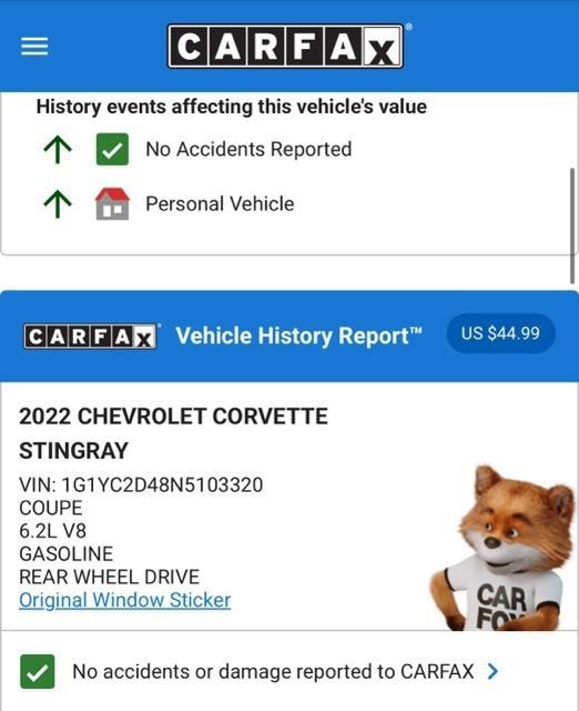 2022 Chevrolet Corvette Stingray 3LT
