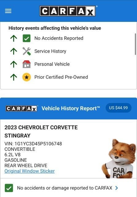 2023 Chevrolet Corvette Stingray 3LT