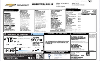 2024 Chevrolet Corvette Z06 3LZ
