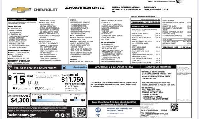 2024 Chevrolet Corvette Z06 3LZ