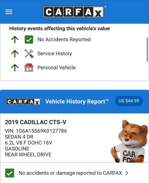 2019 Cadillac CTS-V NA