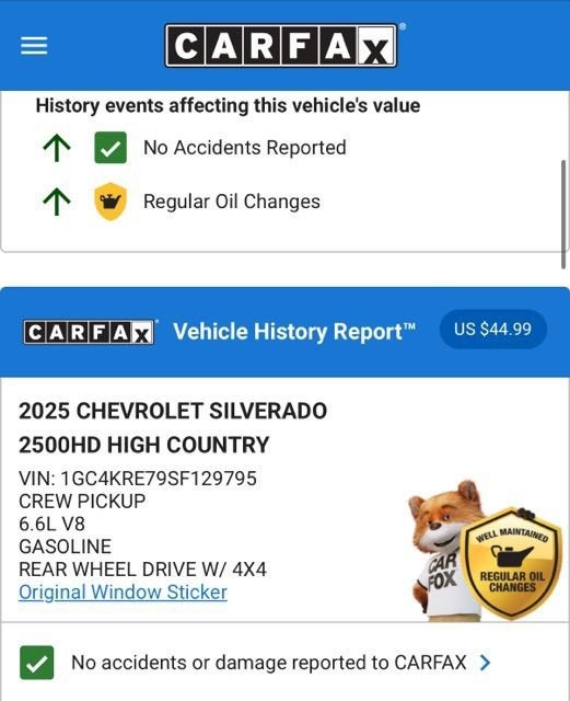 2025 Chevrolet Silverado 2500 HD High Country