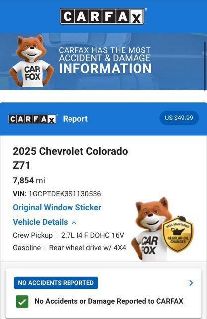 2025 Chevrolet Colorado Z71