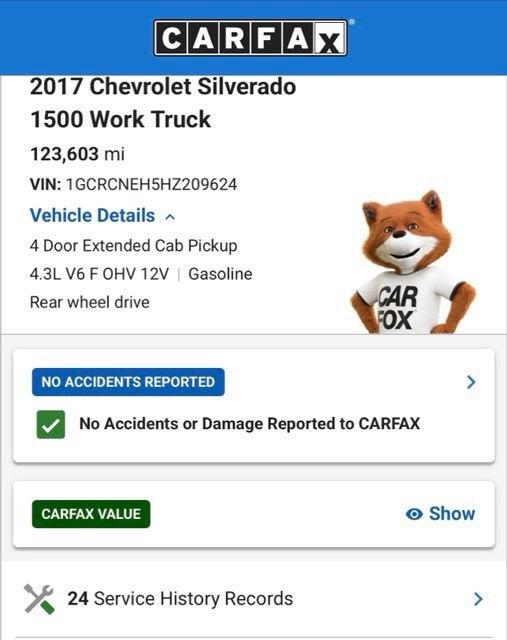 2017 Chevrolet Silverado 1500 Work Truck