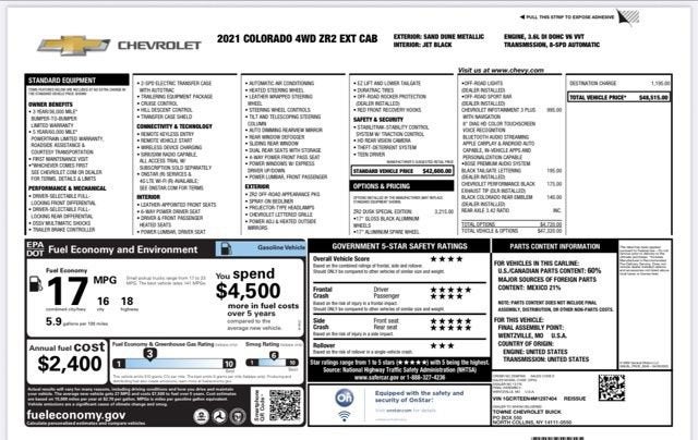 2021 Chevrolet Colorado 4WD ZR2