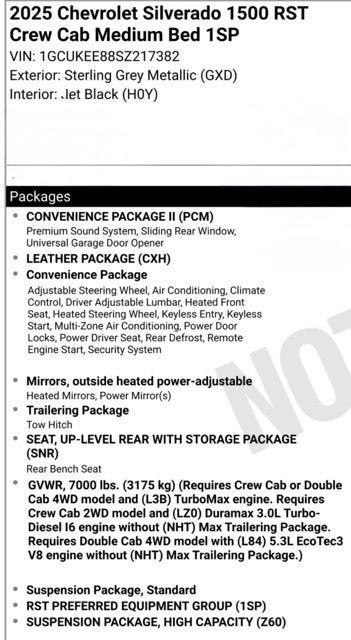 2025 Chevrolet Silverado 1500 RST