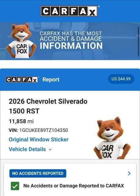 2026 Chevrolet Silverado 1500 RST