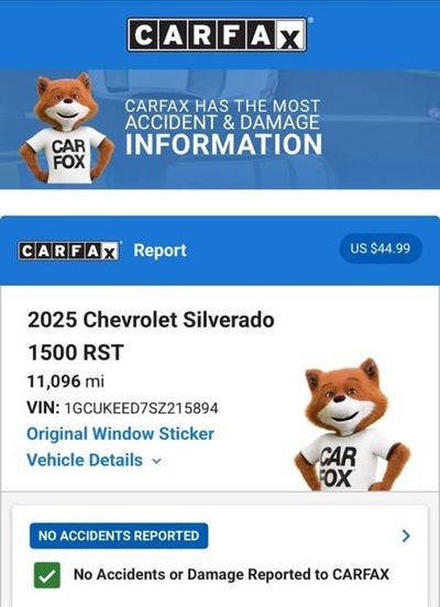 2025 Chevrolet Silverado 1500 RST