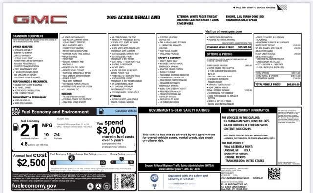 2025 GMC Acadia Denali