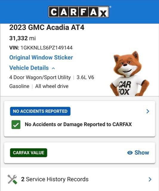 2023 GMC Acadia AT4