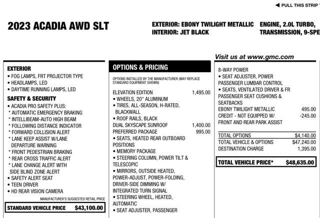 2023 GMC Acadia SLT