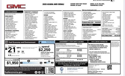2020 GMC Acadia Denali