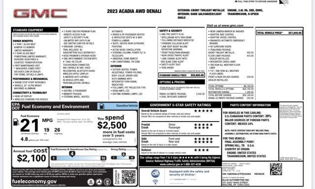 2023 GMC Acadia Denali