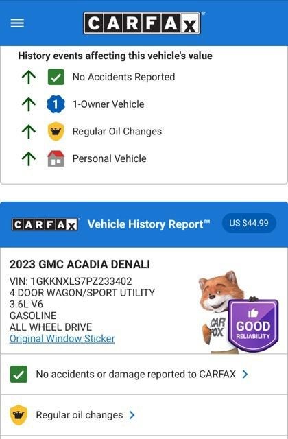 2023 GMC Acadia Denali