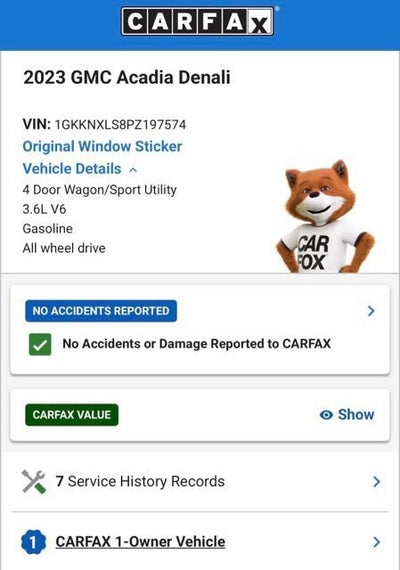 2023 GMC Acadia Denali