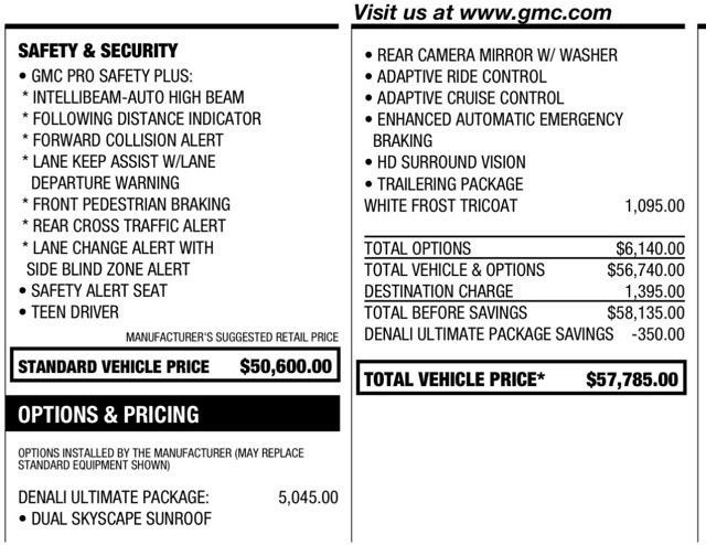 2023 GMC Acadia Denali