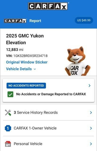 2025 GMC Yukon Elevation