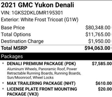 2021 GMC Yukon Denali