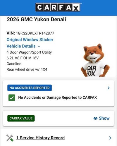 2026 GMC Yukon Denali