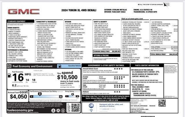 2024 GMC Yukon XL Denali