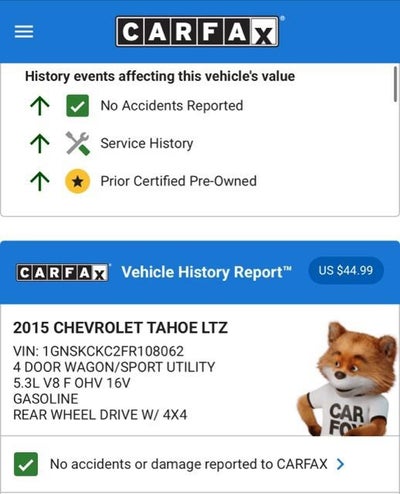 2015 Chevrolet Tahoe LTZ