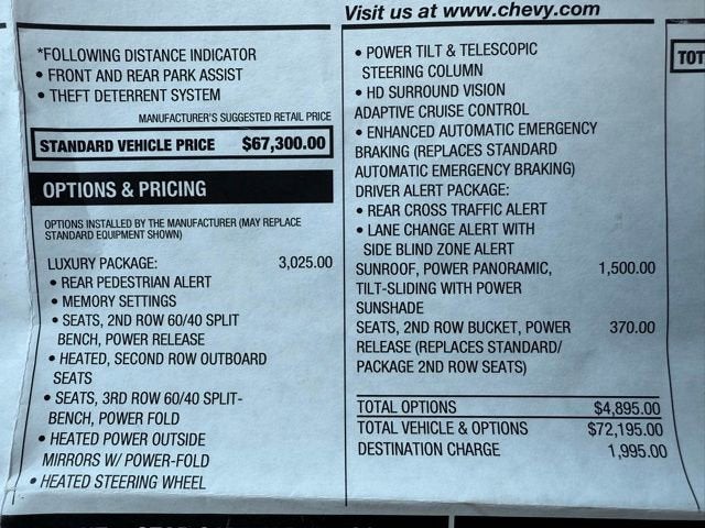 2024 Chevrolet Tahoe RST