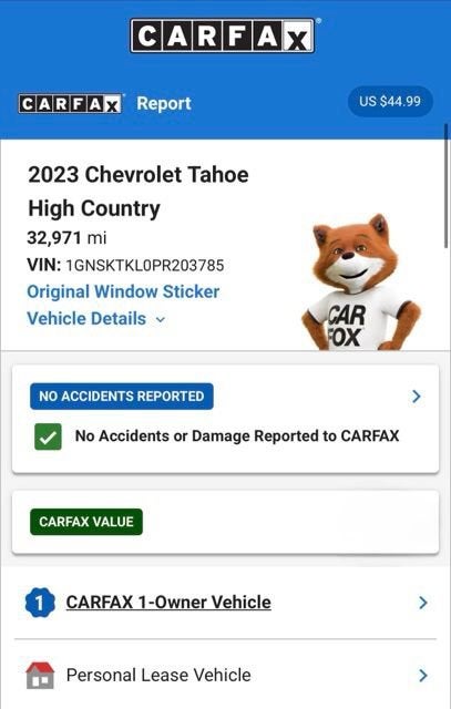 2023 Chevrolet Tahoe High Country